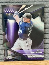 2026 TOPPS Chrome Black - Cal Raleigh #140 Purple Refractor /75 - Mariners