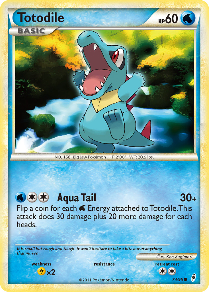 Totodile 74/95 Common Call of Legends Pokemon Lightly Played