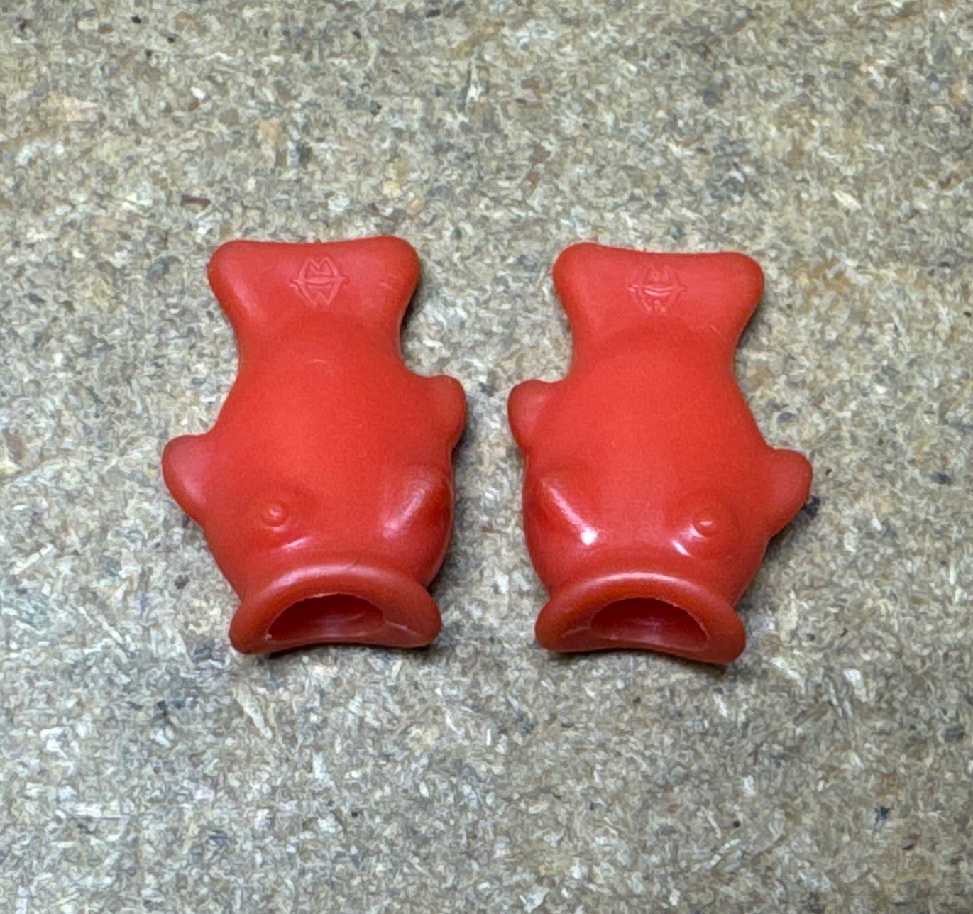 Vintage Red Gary Fisher Fish Lips Presta Valve Caps Mountain Bike Retro 90’s