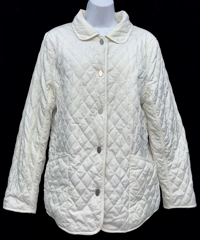 Chaqueta de vellón/softshell acolchada con botones a presión reversible talla M vintage para mujer Foto 2 de 4