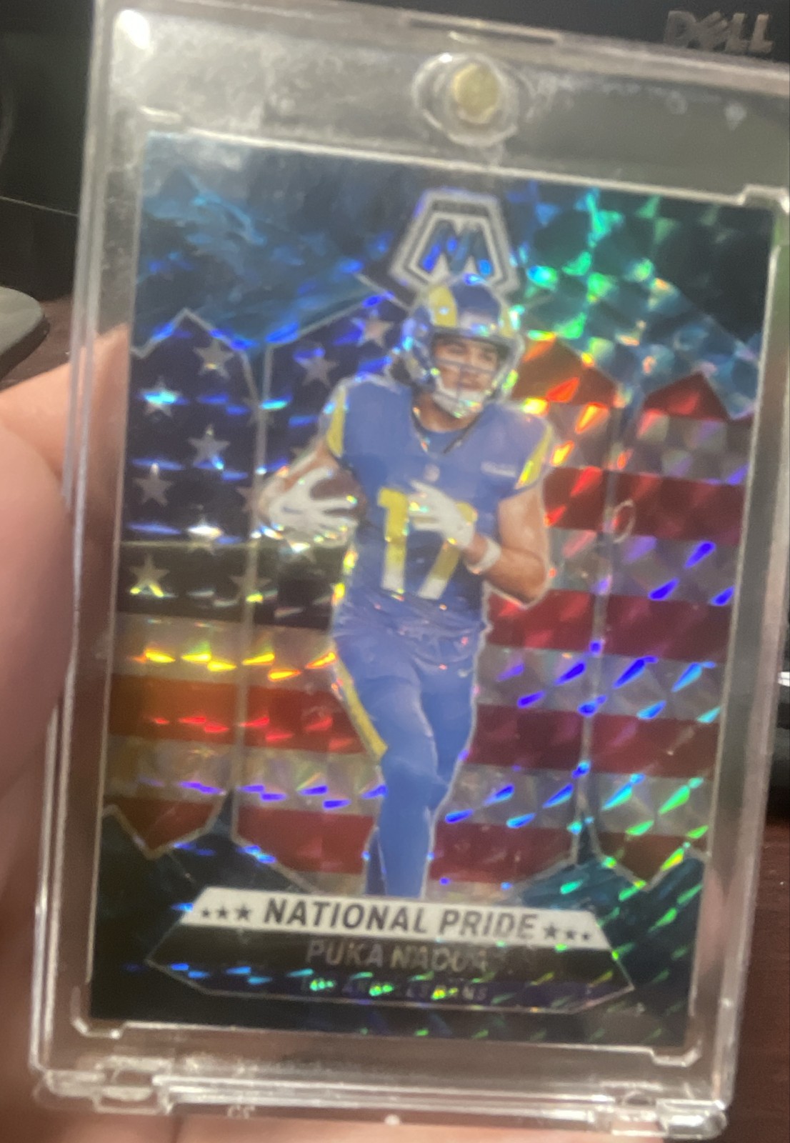 2024 Panini Mosaic - National Pride Puka Nacua #264 Genesis Mosaic Prizm CASEHIT