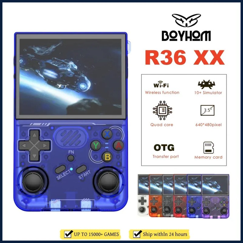 Original new R36XX Hand-held Consoles 3.5-inch IPS 640*480 Screen Retro Game