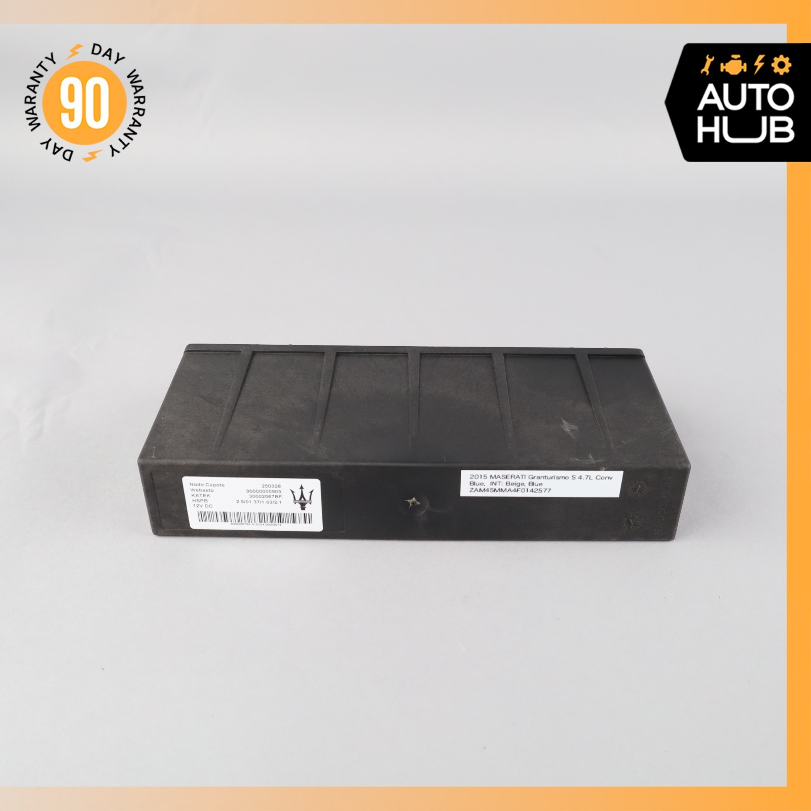 10-19 Maserati GranTurismo M145 Convertible Roof Top Control Module OEM 47k