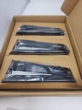 Full-Strip Metal Office Desktop Stapler, 20 Sheet Capacity, 3 Pack, Black New 