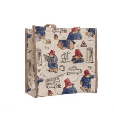 Signare Tapestry Shoulder Tote Bag For Woman in Paddington Bear Design