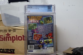 CGC 7.0 Sonic 3D Blast (Sega Saturn, 1996)