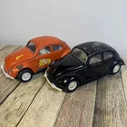 Vintage 1960s Tonka Volkswagen Beetle #52680 VW Bug Green Lot Of 2
