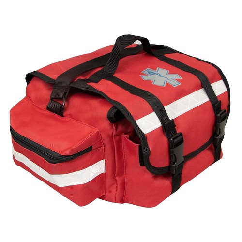 Primacare KB-RO74-R First Responder Trauma Bag EMT EMS 17"x9"x7" Red Medical - Afbeelding 1 van 5