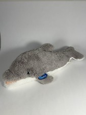 SeaWorld Adventure Parks Gray Dolphin Plush Stuffed Animal 22  Soft Plush