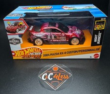 Hot Wheels Pull-back Speeders 2004 Mazda Rx-8 Customnight Burnerz Nib