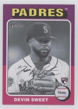 2024 Topps Heritage Rookies Black & White Image Devin Sweet #242 0x1j