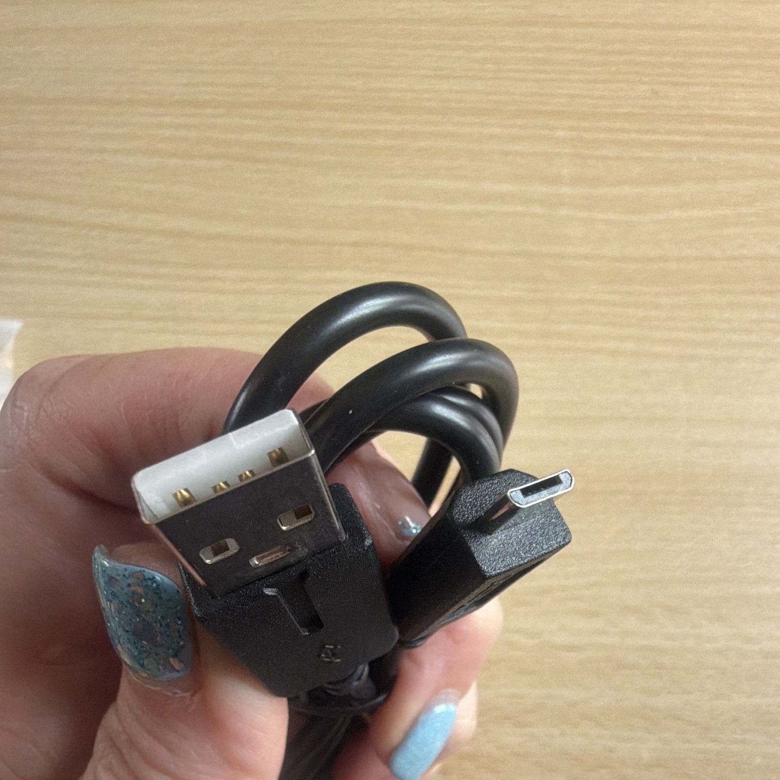 USB-A to Micro-USB Charging & Data Sync Cable, 1m Black USB 2.0 image 3