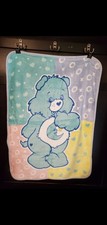Vintage Care Bears Bedtime Bear plush baby blanket - crib blanket - 30 x 42
