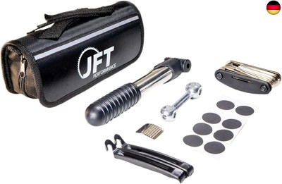 JFT Performance: 2-in-1 Fahrradpumpe & Multitool-Set - Schnelle Reparatur