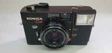 Konica C35 EF 38mm f/2.8 Point  Shoot Film Camera Power Tested Working