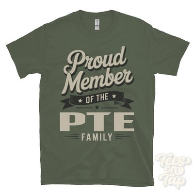 STOLZES MITGLIED DER PTE FAMILIE T-SHIRT Nachname Nachname Erbe Abstammung