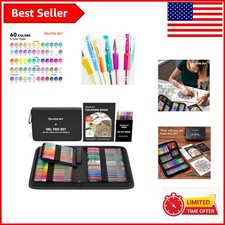 Artistic Gel Pen Set - 60 Colored Pens  60 Refills for Crafting and Journaling