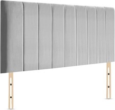 Plush Velvet Headboard Portland 9 Panel - 20", 24" Height - All Sizes & Colours