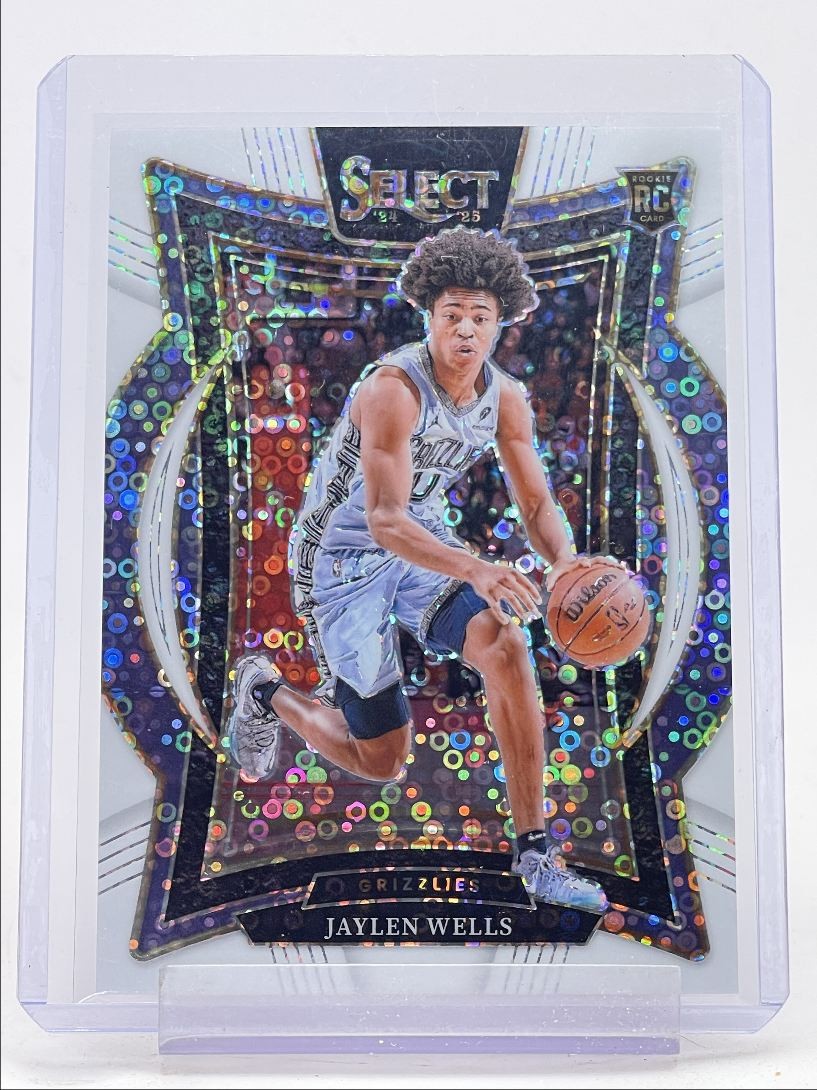 JAYLEN WELLS 2024-25 SELECT CONCOURSE ROOKIE WHITE DISCO RC /75 Q5540