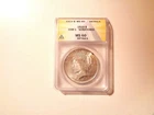 1923 P 90% Silver Peace Dollar ANACS Graded MS 60 VAM 1 Scratched