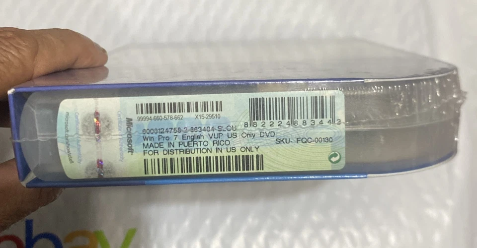 Windows 7 Professional Upgrade FQC-00130 DVD 32 & 64 Bit Discs Brand New - Image 3 of 3