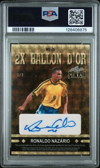 PSA 9 - 2024 Leaf Collective LIONEL MESSI RONALDO NAZARIO SUPER
