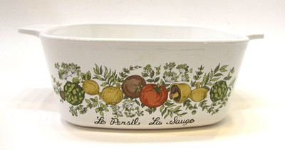 Vintage 1970's Corning Ware 1.5 qt Spice Life Casserole