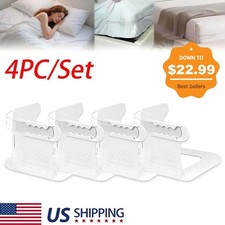 4 Pack Bed Sheet Holder - White Corners Universal Fit King/Queen/Twin Size Beds
