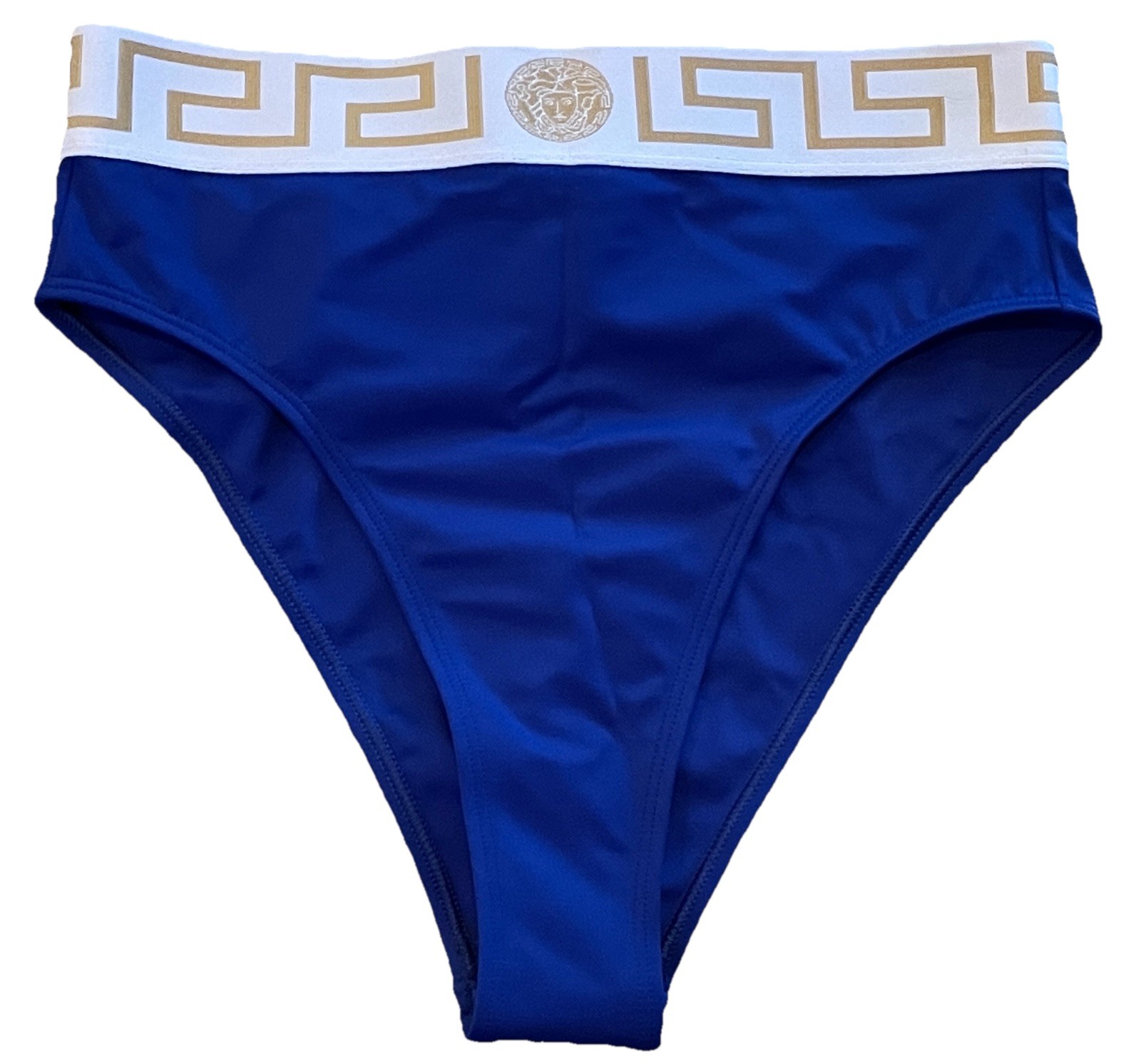 VERSACE $225 GRECA HIGH WAIST BIKINI SWIM BOTTOMS (L) BRAND NEW WITH TAGS thumbnail 2