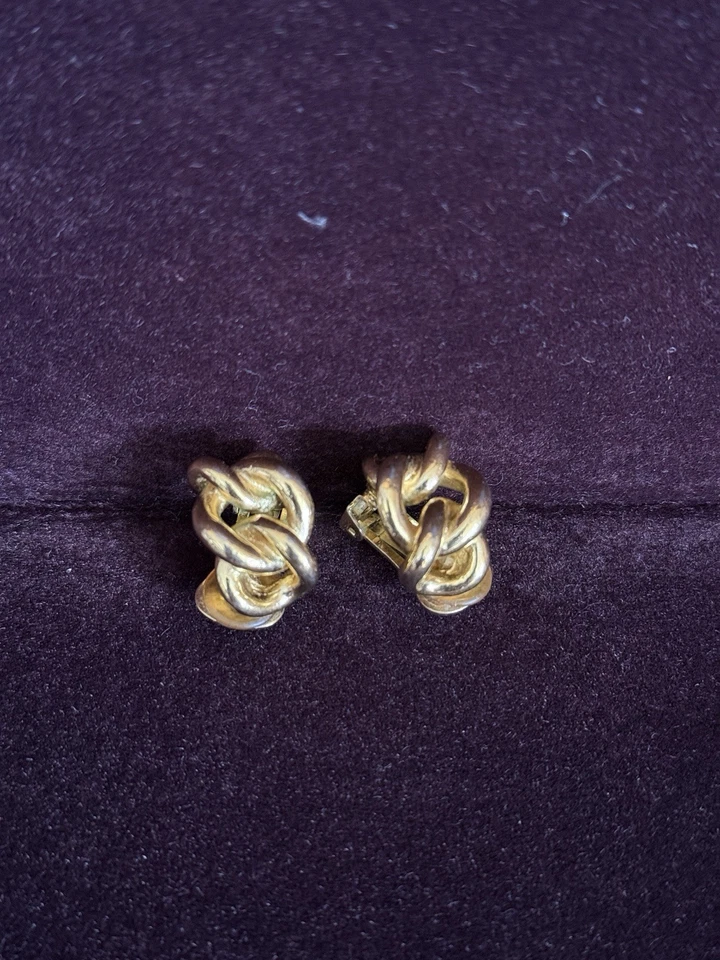 2 pares de pendientes de clip vintage firmados - Dior & Ricci Foto 2 de 4