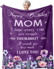 Mom Birthday Gifts from Daughter Son, Birthday Gifts for Mom Blanket