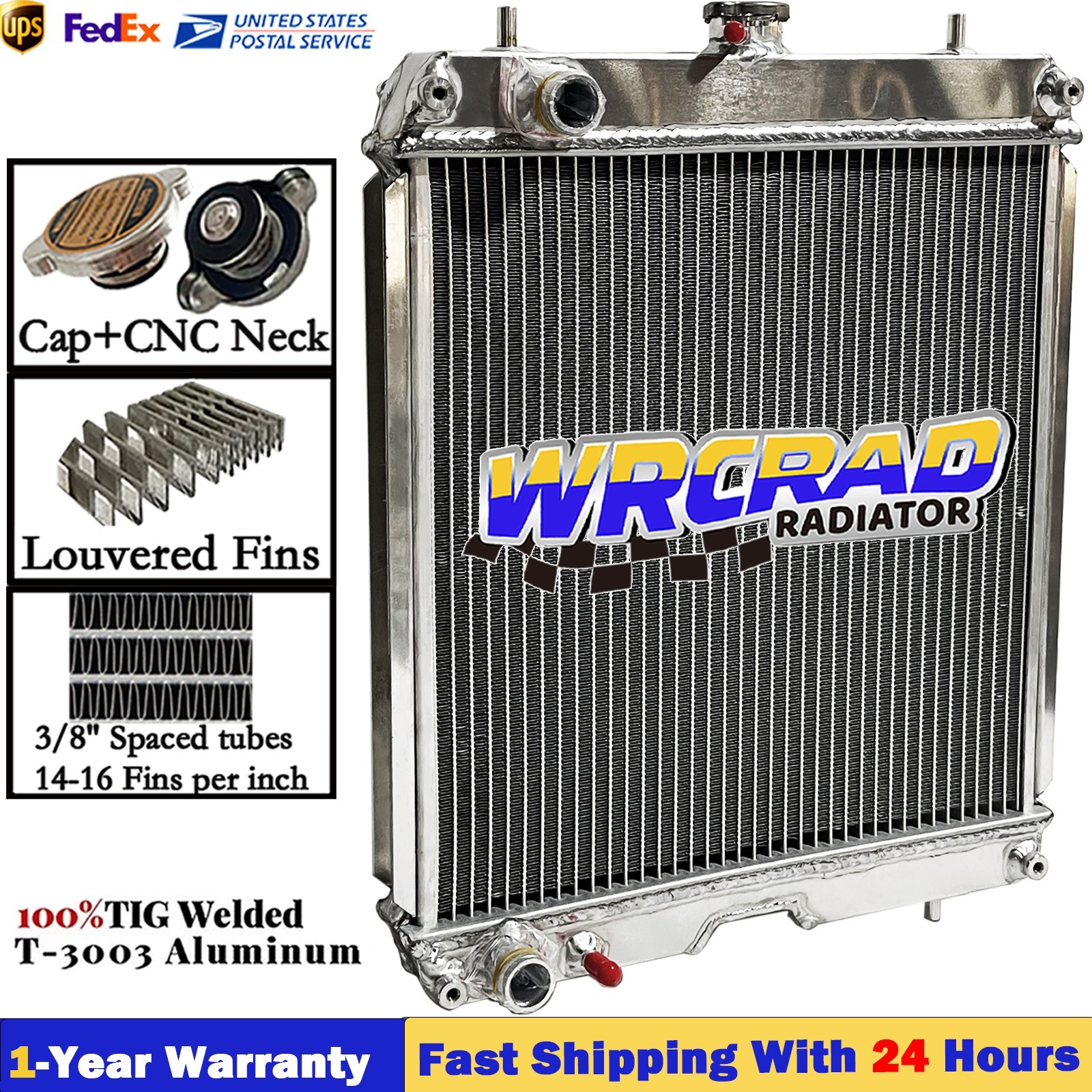 New Aluminum Radiator for Kubota Mower ZD326S ZD326P ZD331P ZD331LP #K3181-85112