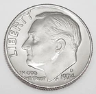 1974 D Roosevelt Dime AVE CIRCULATED **FREE SHIPPING**