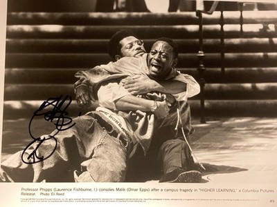 Hand SIGNED Omar Epps 10x8 (1994) Press Photo - Higher Learning (as Malik)