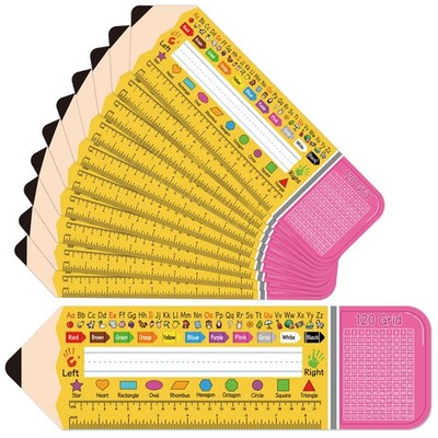 36 Pack Self Adhesive Student Desk Name Tags Manuscript Plates Classroom