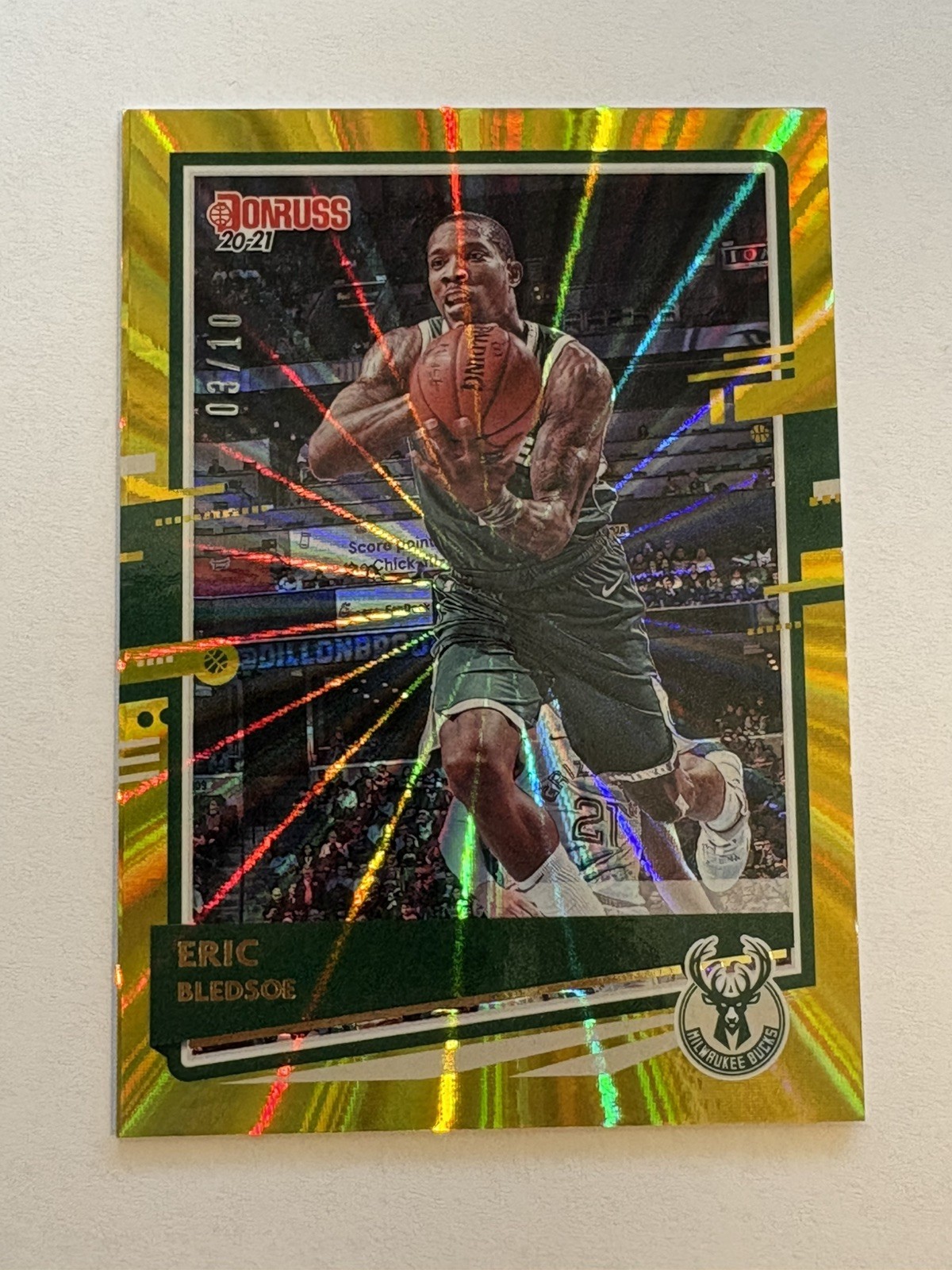 2020/21 Panini Donruss GOLD LASER Parallel ERIC BLEDSOE SSP /10 