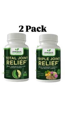 2 Pack Green Valley Naturals Total & Triple Joint Relief