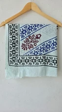Hand Block Printed Cotton Sarong, Beach Pareo, Beach Cover-up