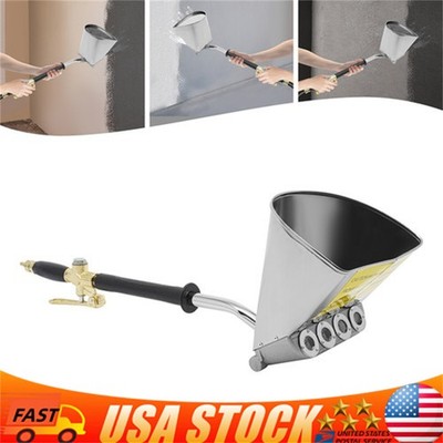 4 Jets Stucco Sprayer Cement Plaster for Wall Mortar Spray Hopper Gun Paint Tool