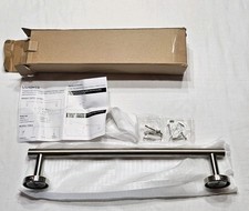 Ushower 16inch Bath Towel Bar Brushed Nickle Finish Single Rod Wall Mounted