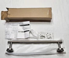 Ushower 16inch Bath Towel Bar Brushed Nickle Finish Single Rod Wall Mounted 