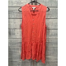 Nine West Coral Sleeveless Button-Up Dress