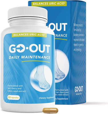 Go Out Daily Maintenance - Natural Uric Acid Support with Tart Cherry, Celery Se