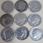 Roosevelt Dimes Silver 10C pre 1964 Circulated Lot