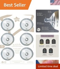 Pack of 6 Anti-Colic Silicone Nipples for Babies Designed for Natural Feeding