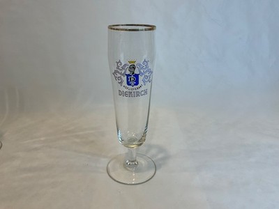 Rare Diekirch Luxembourg  Purveyor to the Court  Brewery Beer Glass 0.2L