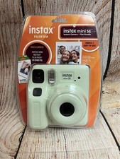 NEW Fujifilm instax Mini SE Instant Camera with Bonus 10 pack Mini Film, Green