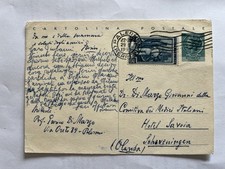 ENTIRE POSTAL REPUBLIC SYRACUSE 20 LIRE WITH INTEGRATION FOR ABROAD 1955