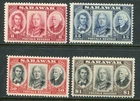 Sarawak 1946 Centenary 8c-$1 SG 146-149 hinged mint (cat. £30 as u/m)
