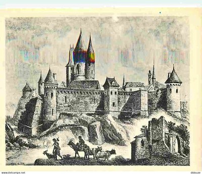 Postcard - 18 - Sancerre - The Castle - After a period engraving - Grav